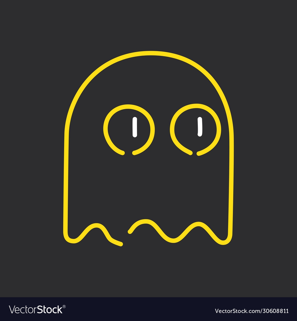 Neon Line Drawing Design Royalty Free Vector Image