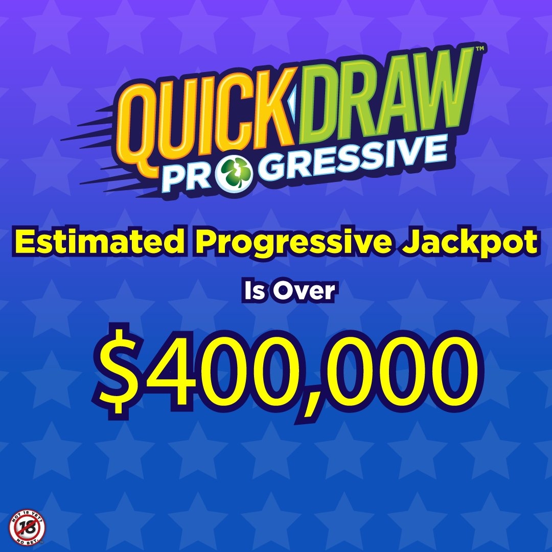 New Jersey Lottery X QuickDrawProgressive Has A Current Jackpot Of Over 400 000 As Of Today 4 26 WOW Are You Playing For Your Chance To Win For Quick Draw Progressive Game