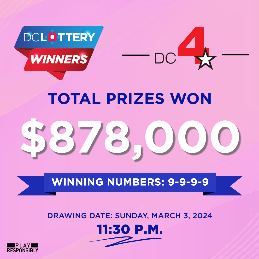 Night Drawing Lights Up For Winners DC Lottery
