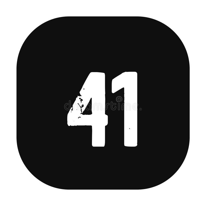 Numeral 41 Stock Illustrations 76 Numeral 41 Stock Illustrations 