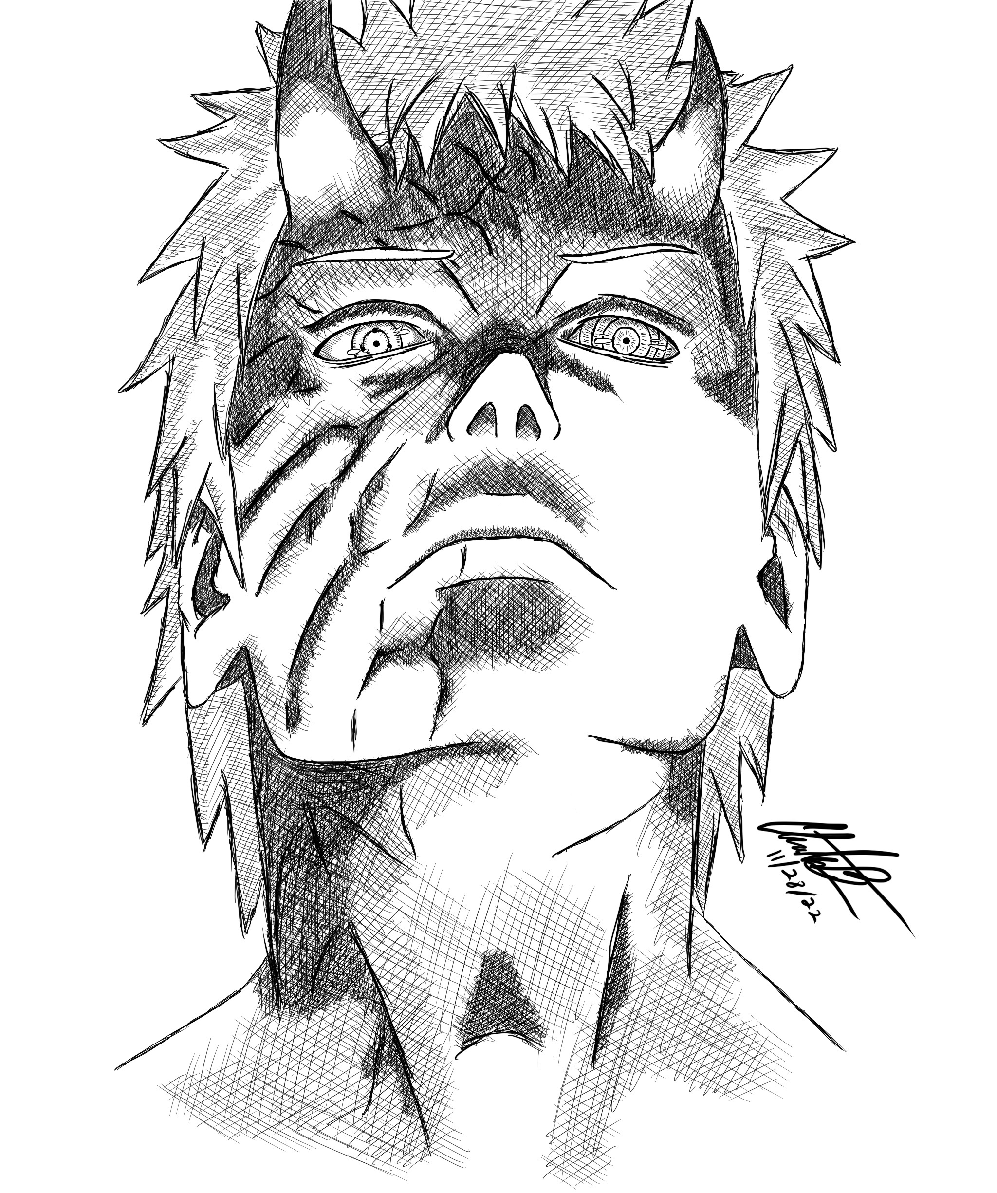 Obito Uchiha Naruto Digital Ink By Christian Baum On Dribbble