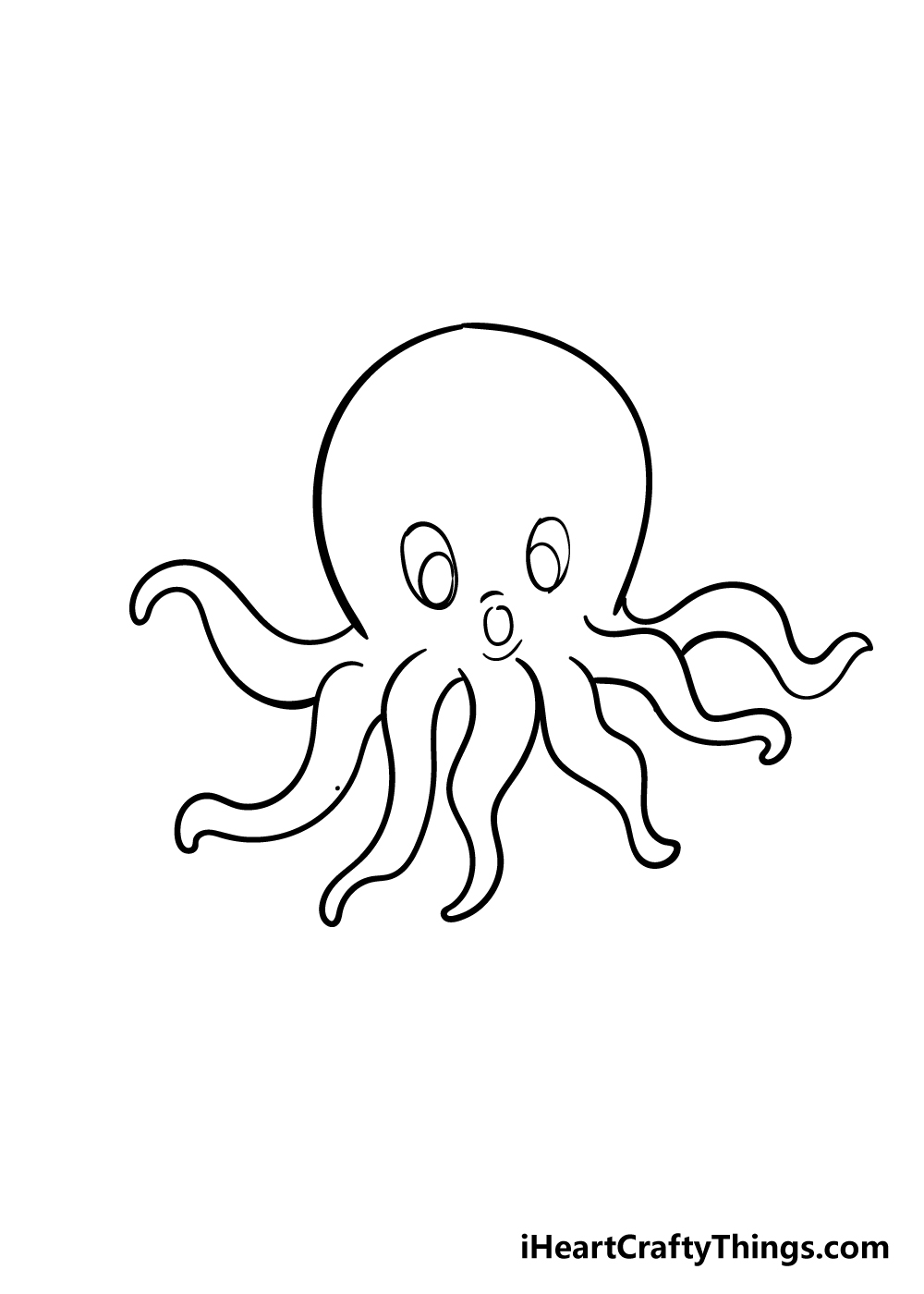 Octopus Drawing How To Draw An Octopus Step By Step