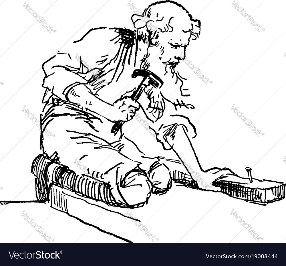 hammering drawing