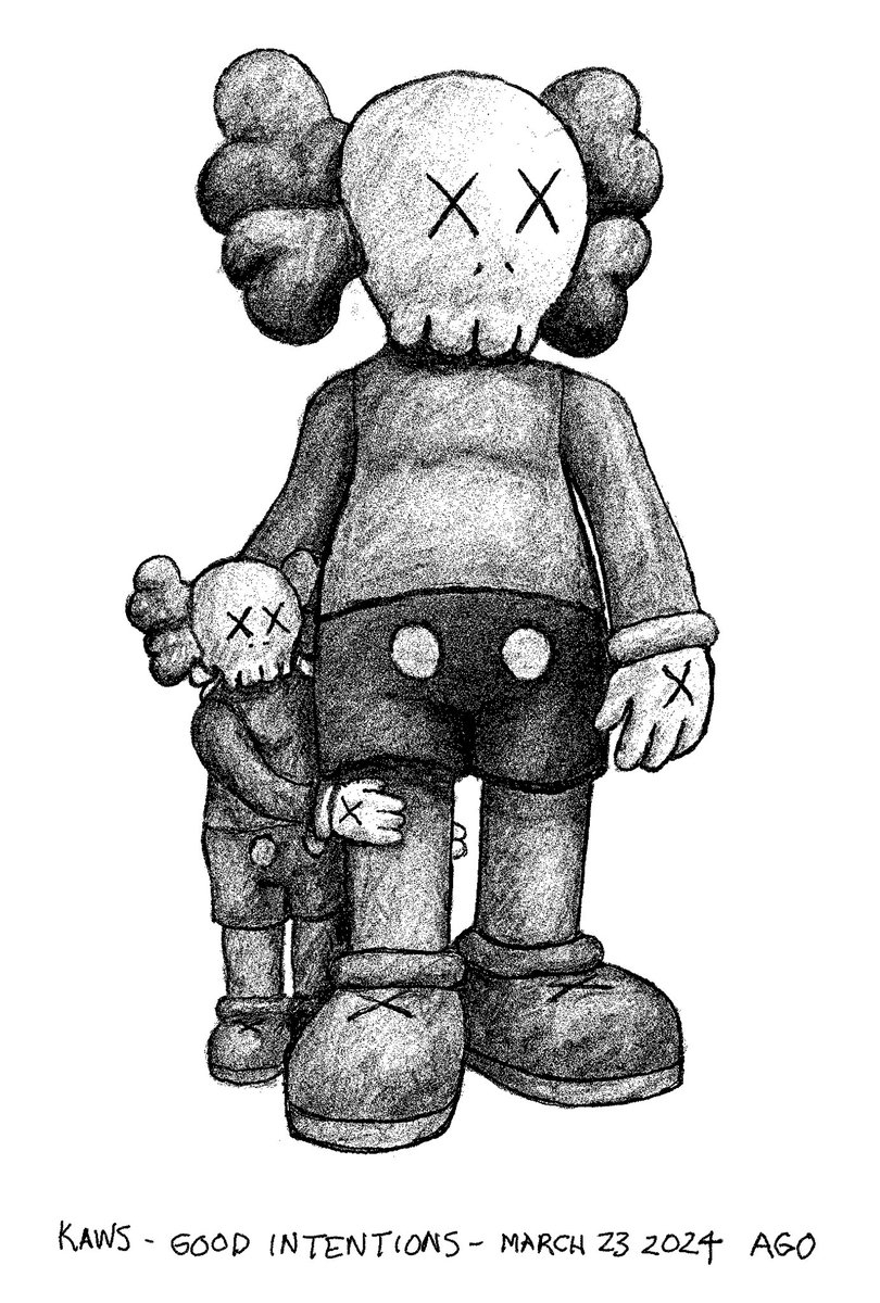 kaws drawing