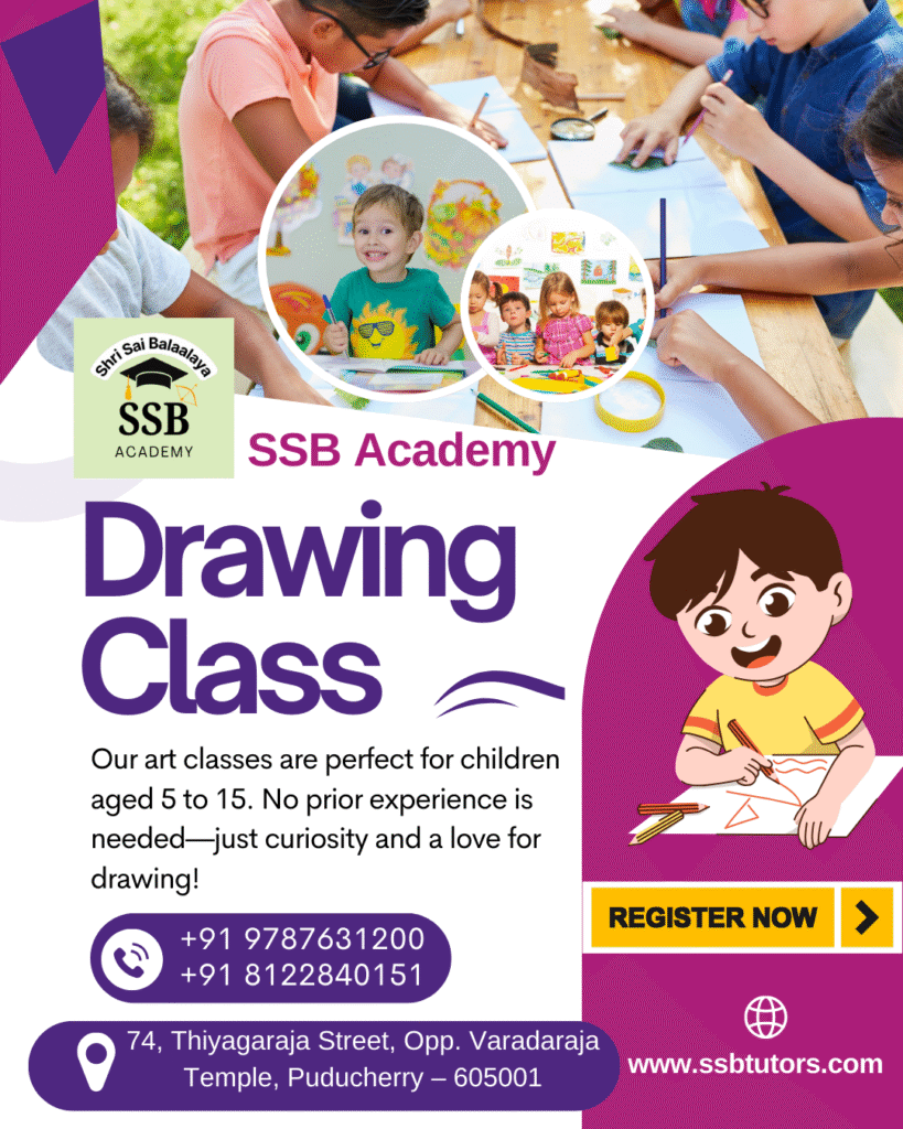 Online Drawing Classes For Kids Pondicherry SSB Academy