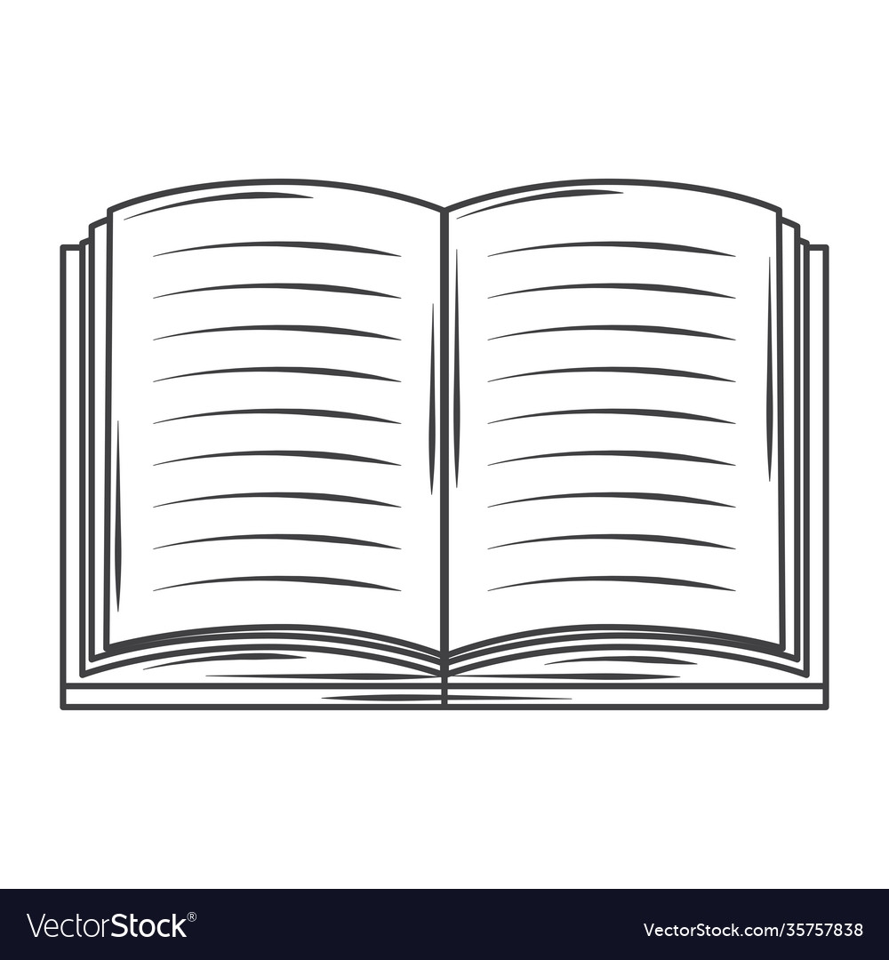 drawing a open book
