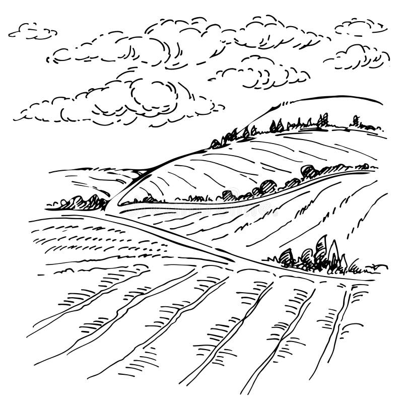 Pencil Drawing Farmland Stock Illustrations 234 Pencil Drawing Farmland Stock Illustrations Vectors U0026 Clipart Dreamstime