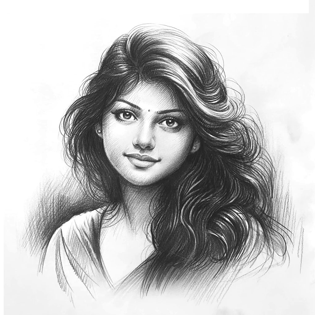 Pencil Sketch Artist In Best Pencil Shading Portrait Art Drawing 