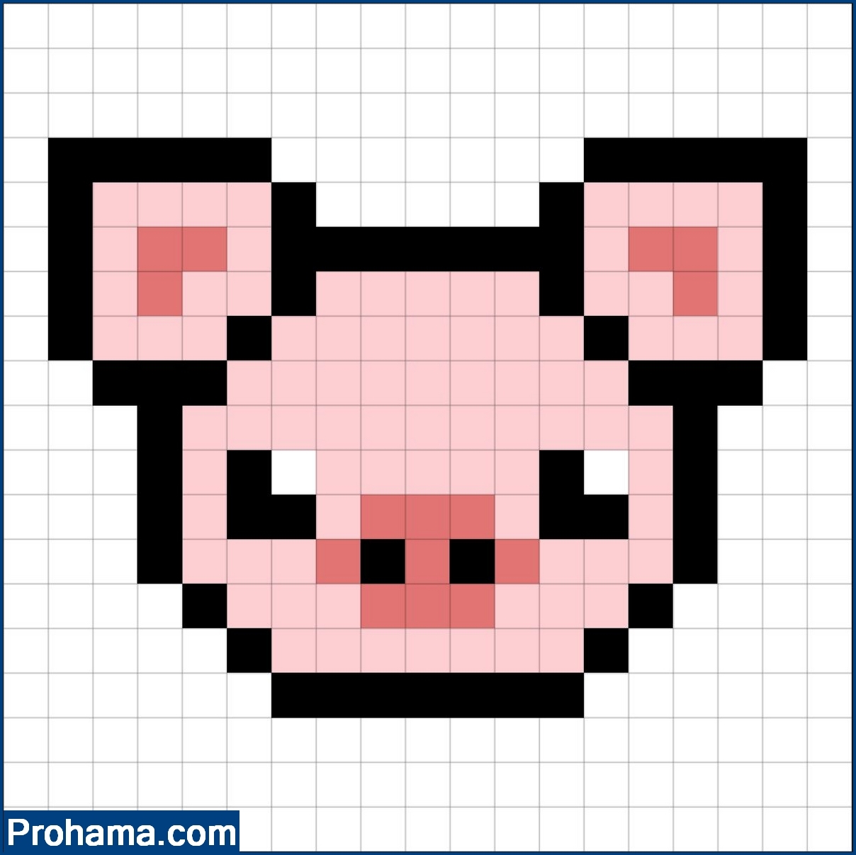 Pixel Piggy Cute Pixel Art Piggy Animals Pixel Art
