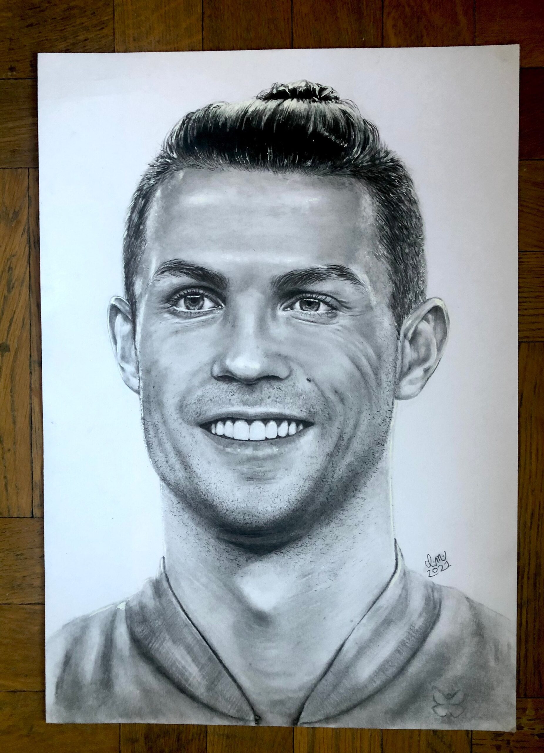 how to draw ronaldo