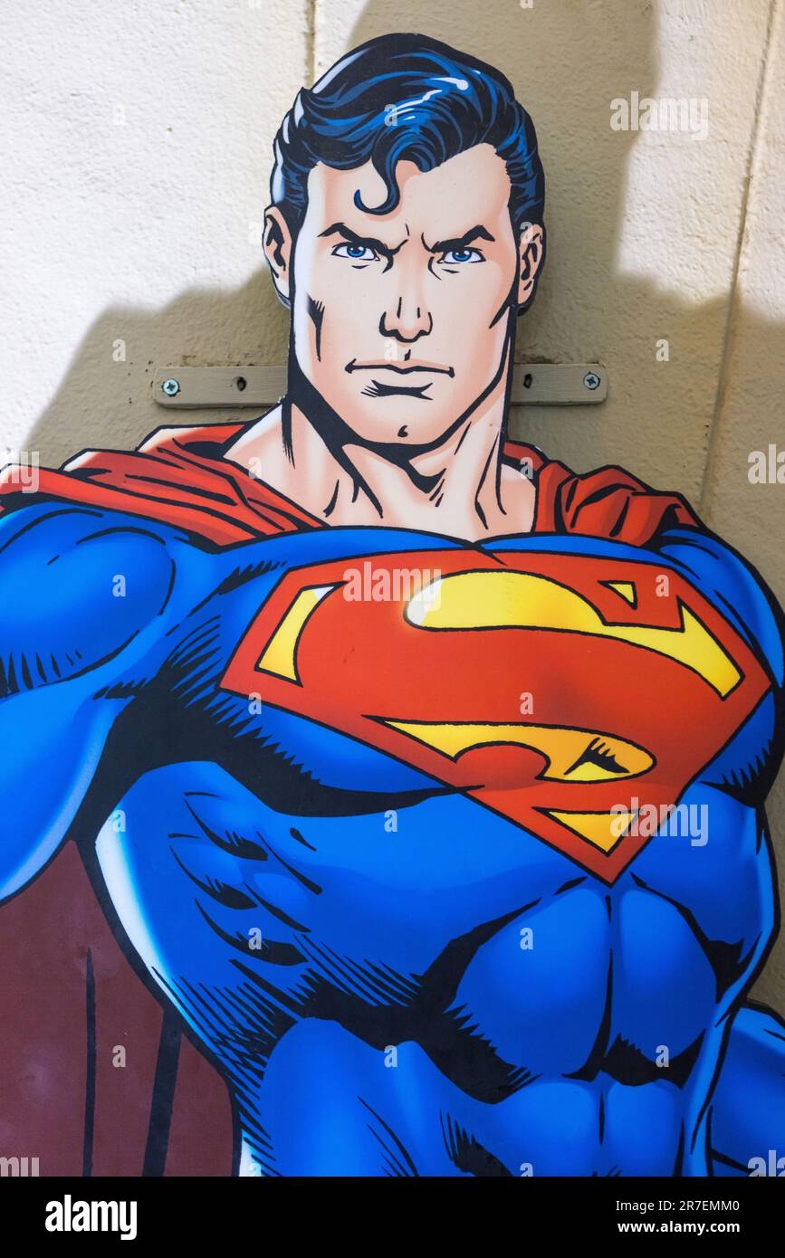Portrait Of A Drawing Of Superman Superhero Warner DC And 