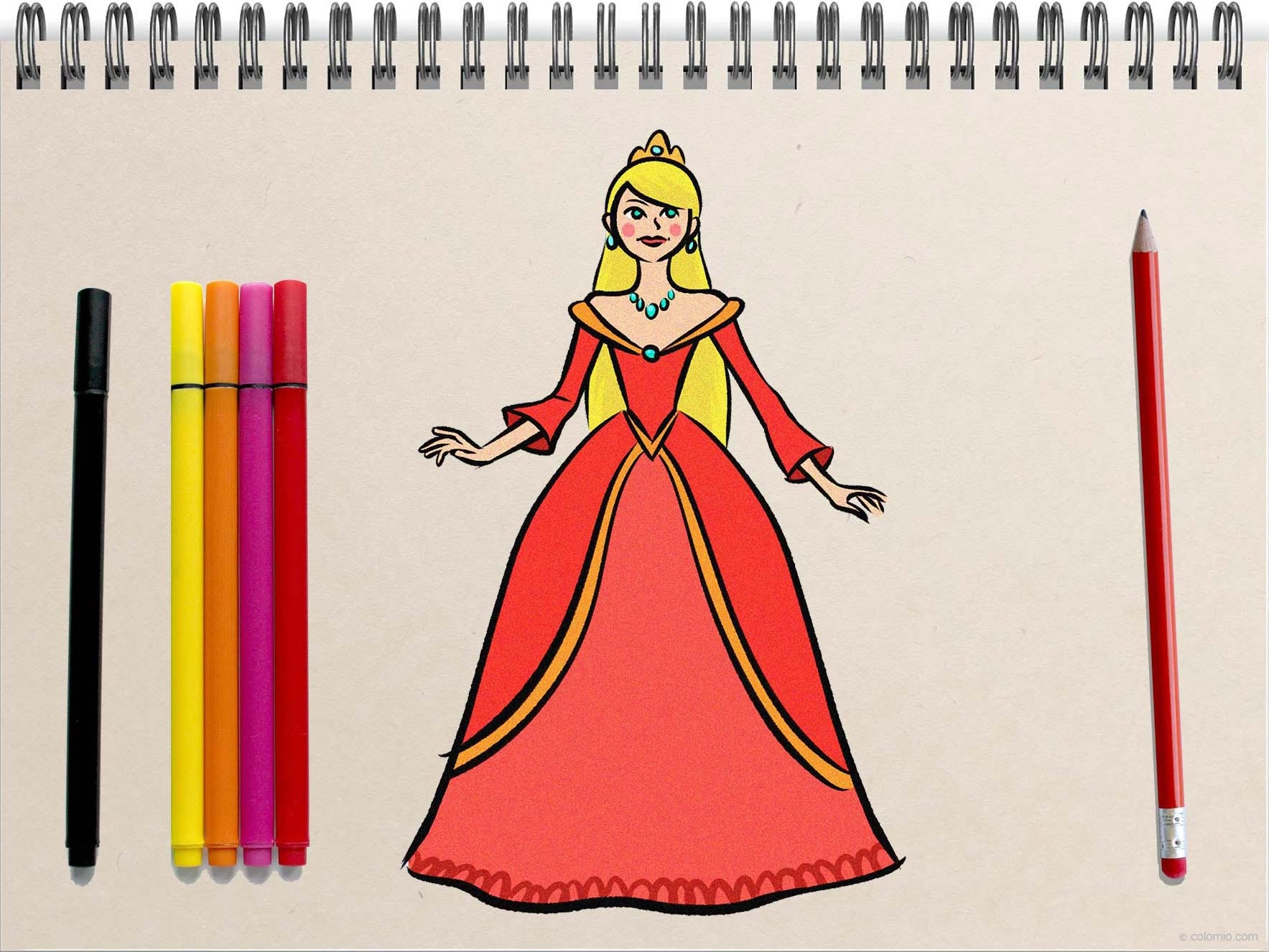 Princess Drawing How To Draw A Princess