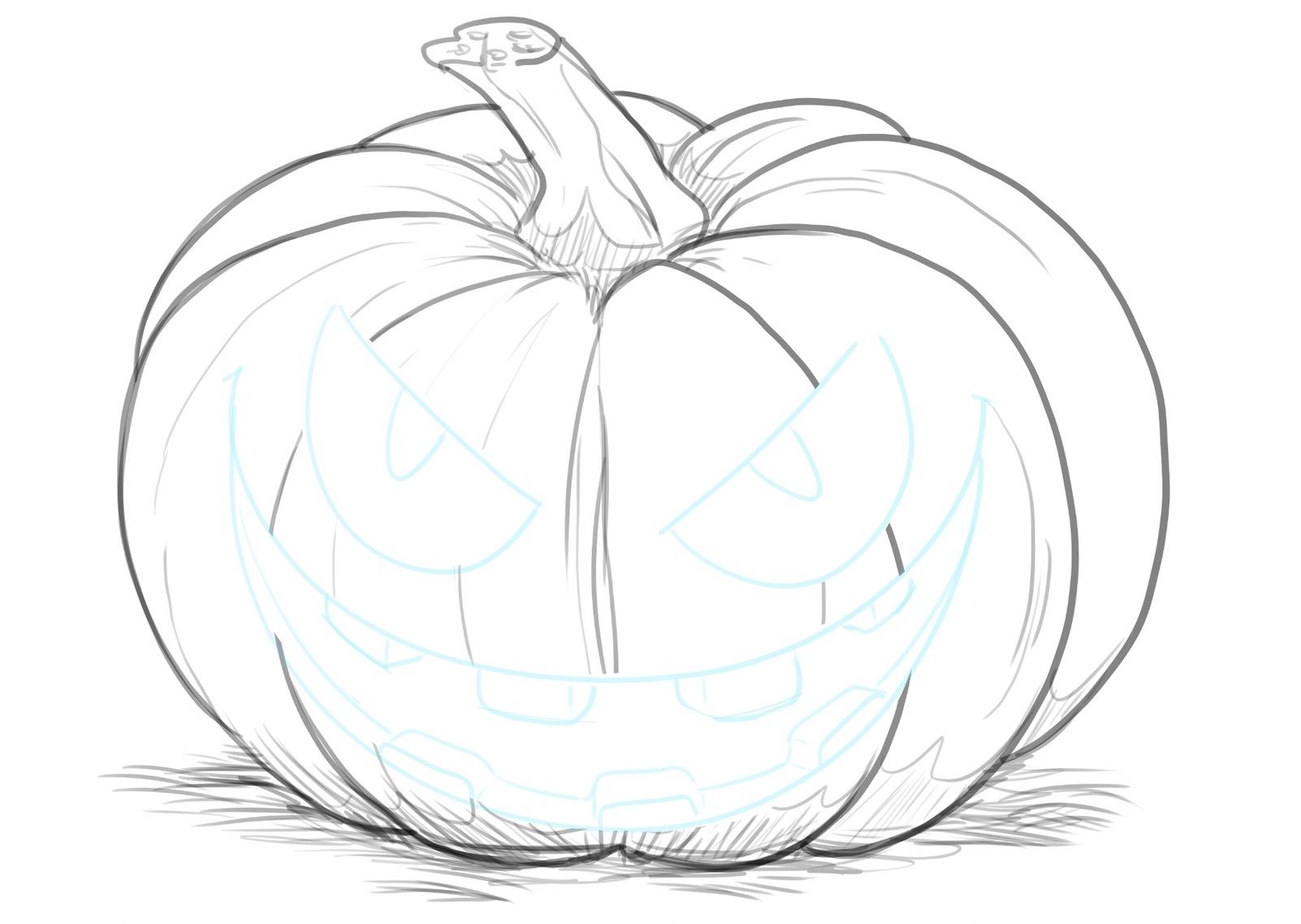 Pumpkin Drawing In 5 Steps A Guide For Beginners