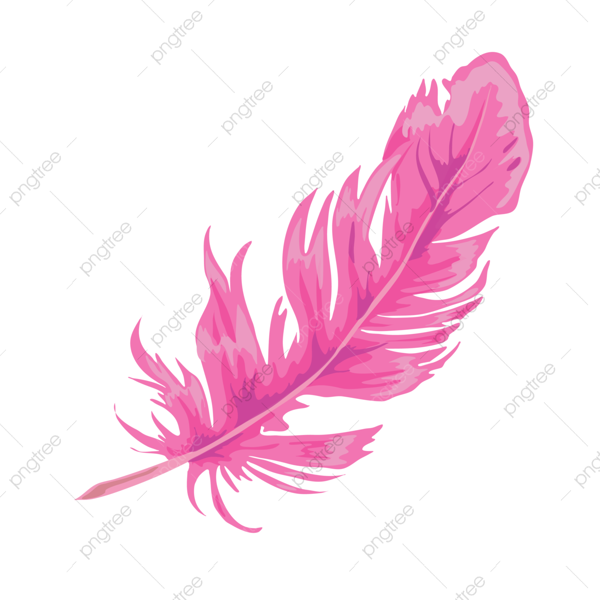 pink quill drawing with labels