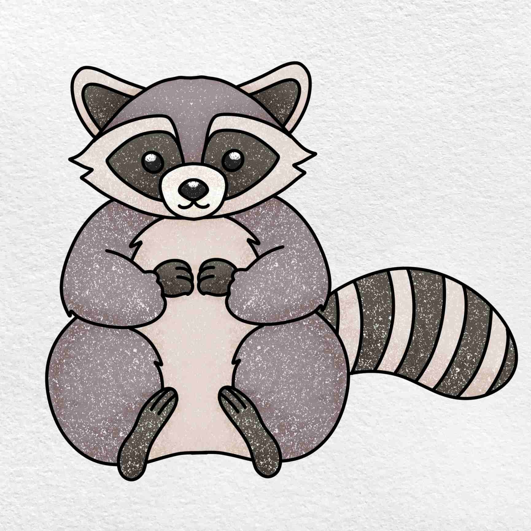 Raccoon Drawing HelloArtsy