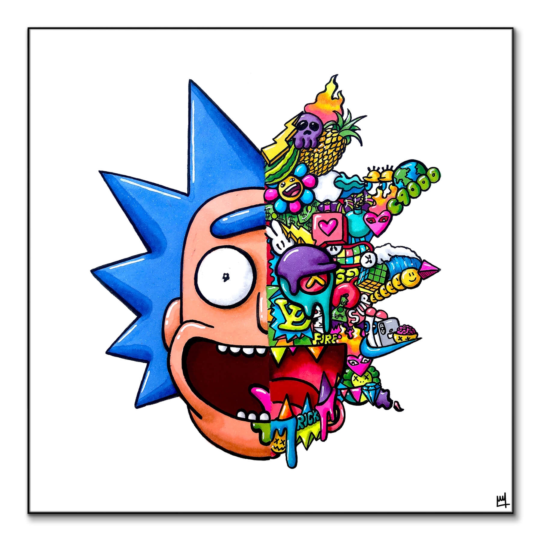Rick And Morty Art BIG Wall D cor
