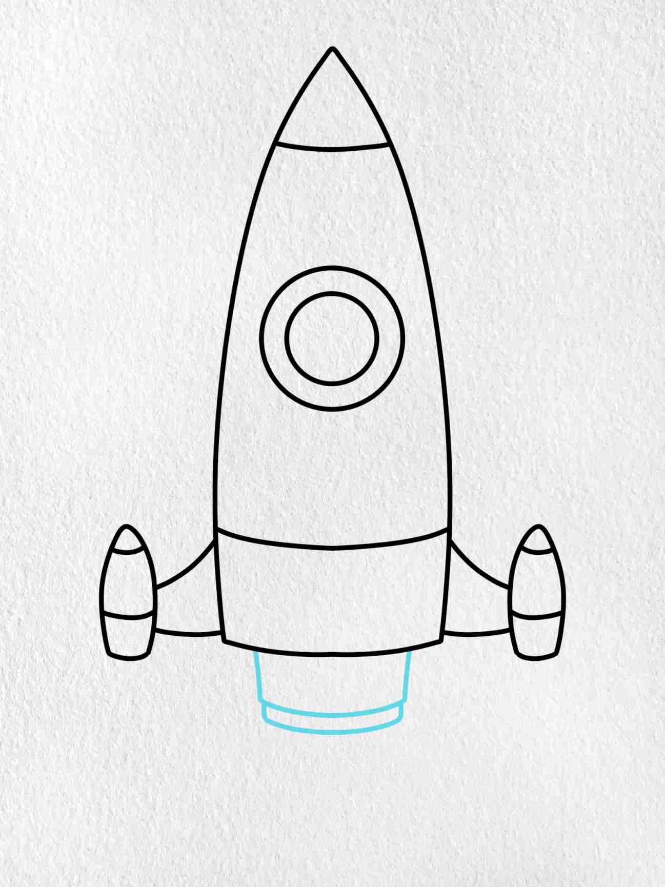 Rocket Ship Drawing easy HelloArtsy