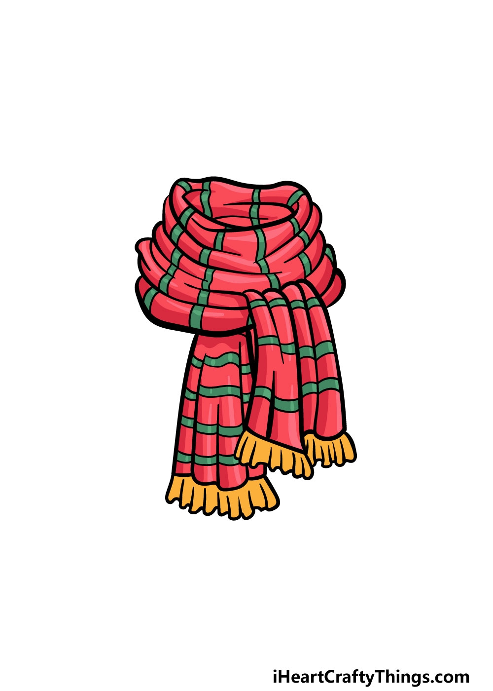 scarf drawing