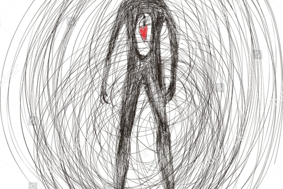 Schizophrenia Art Mental Disorder Artwork Depression Stock Vector Royalty Free 1942544266 Shutterstock