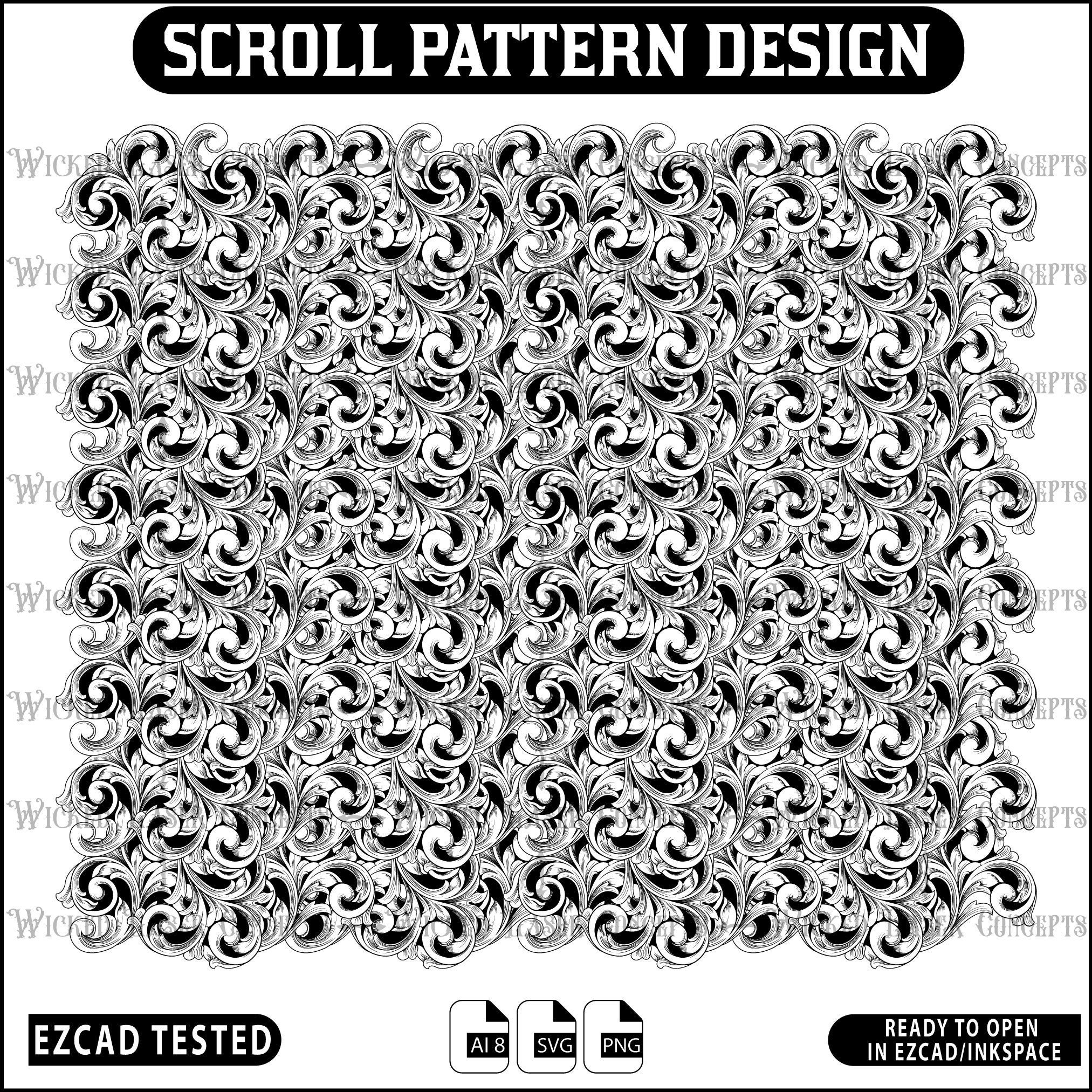 SCROLL PATTERN Etsy