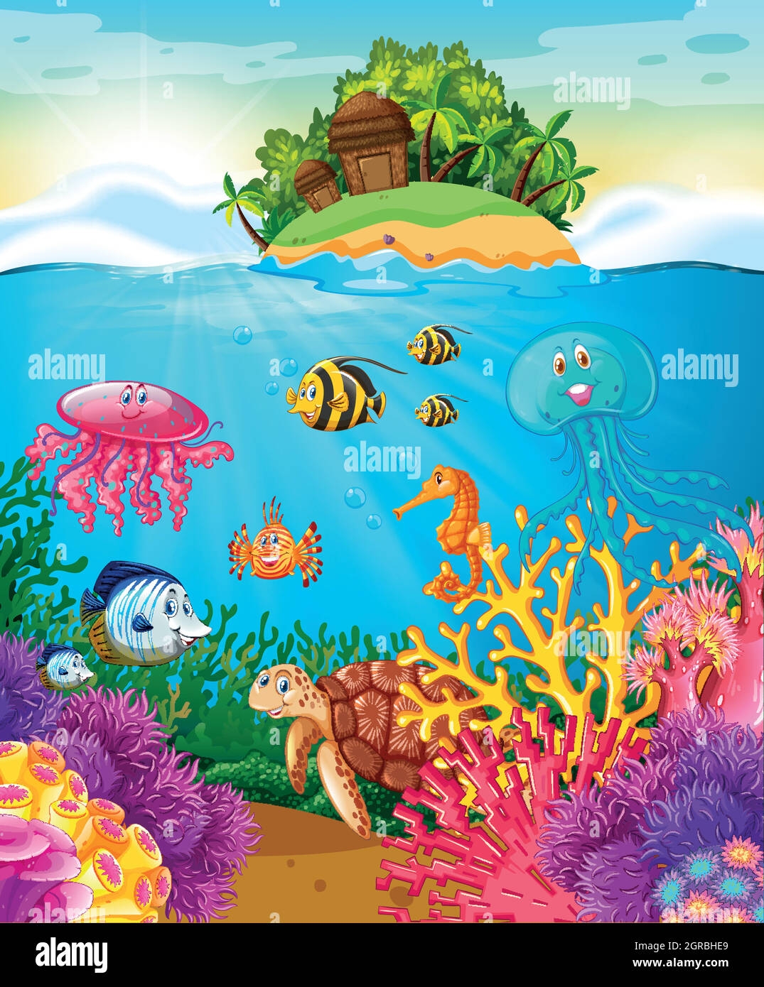 under the sea drawing