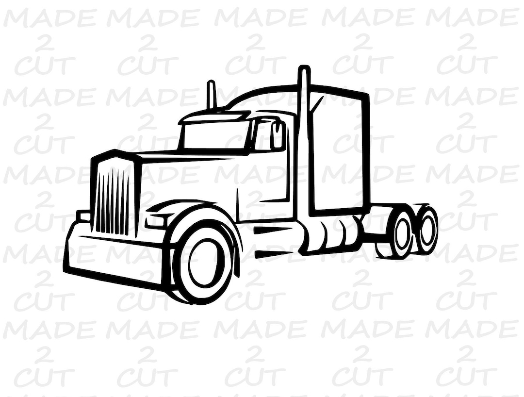 Semi Truck Svg 18 Wheeler Design Car SVG Airplane SVG Silhouette Studio Design Etsy