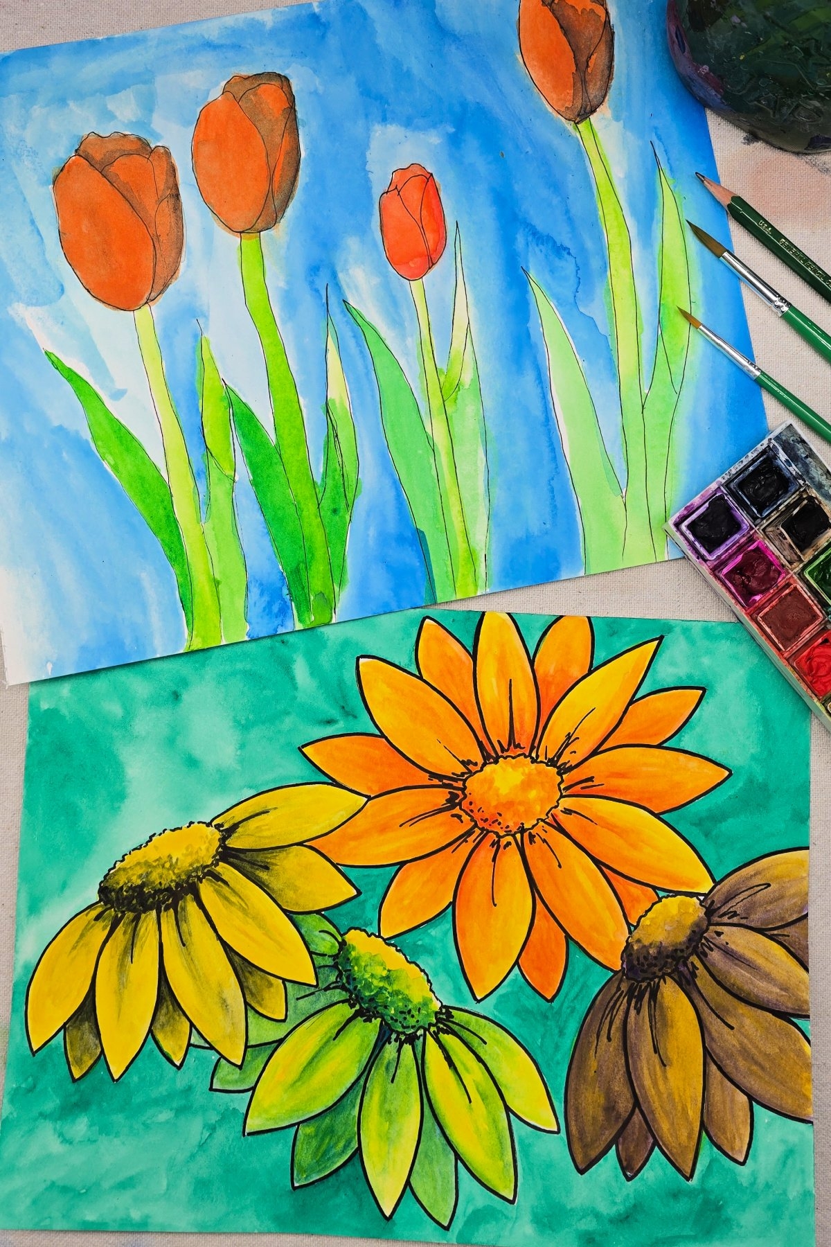 Shading With Watercolor Art Project For Kids Kids Activities Blog