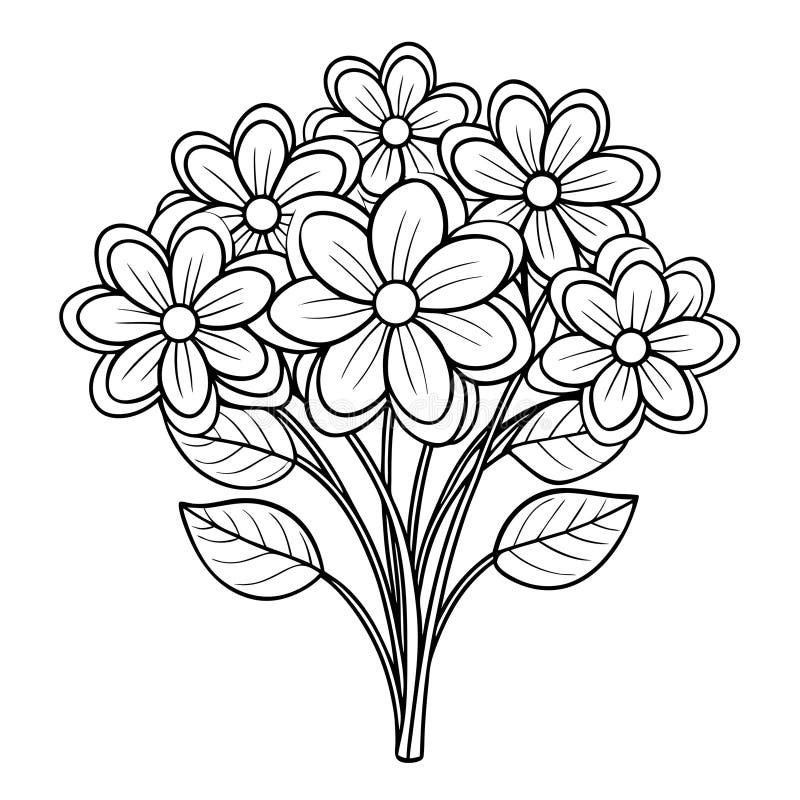 Simple Flower Drawing Stock Illustrations 174 360 Simple Flower 