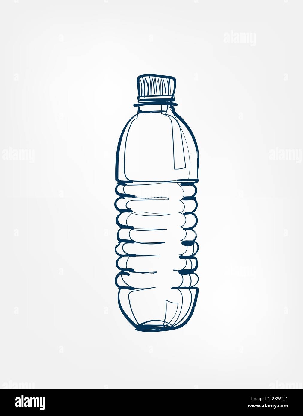 water bottle drawing