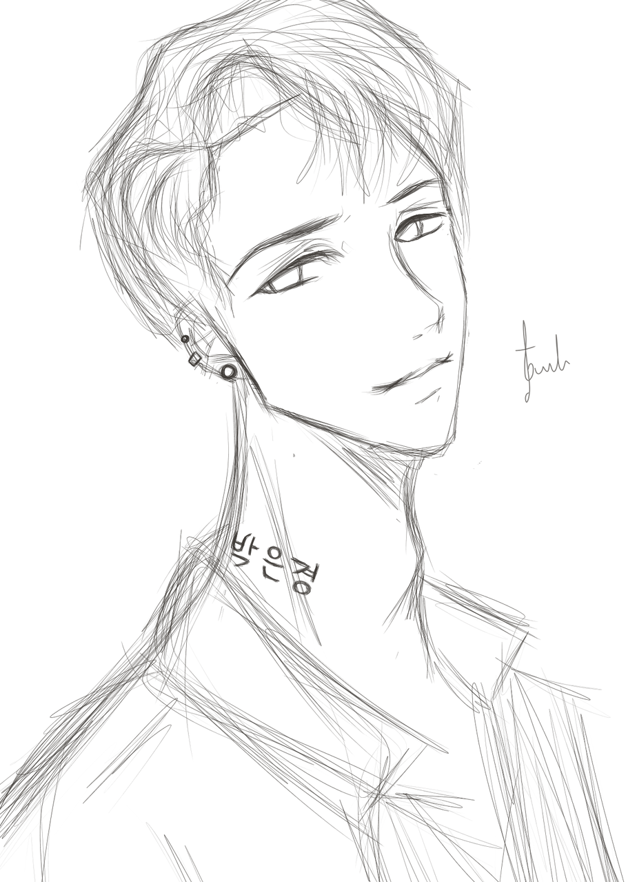 anime boy drawing