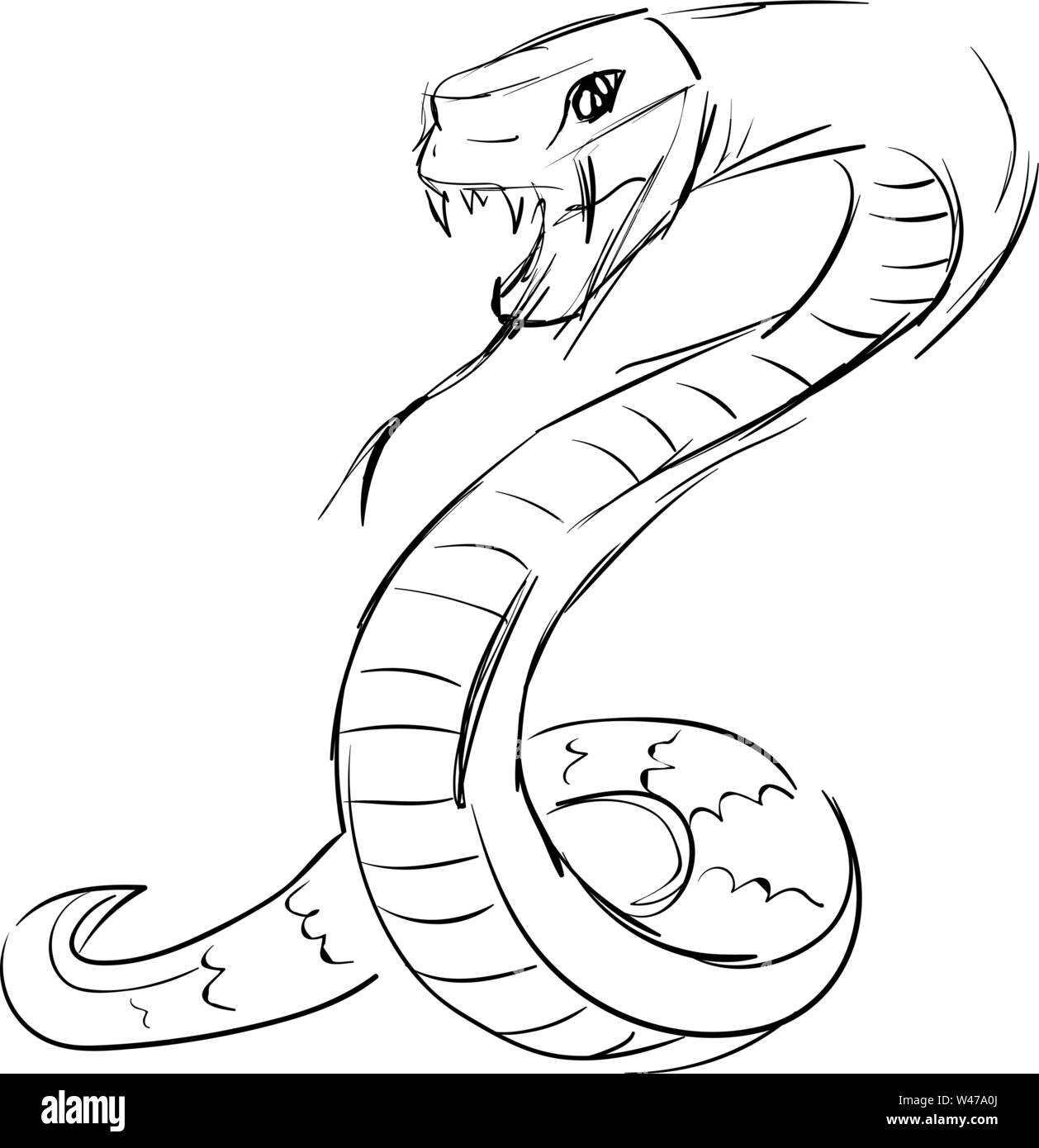 Snake Art Drawing Hi res Stock Photography And Images Alamy