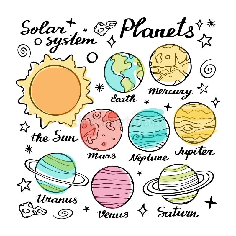 planet drawing