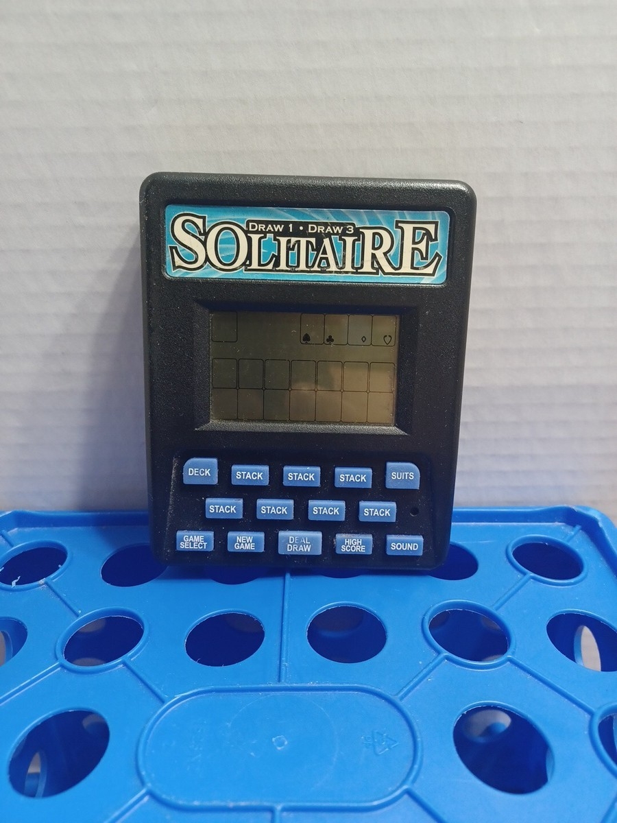 Solitaire Handheld Game Draw 1 Draw 3 Classic Game Works Relaxing Time 