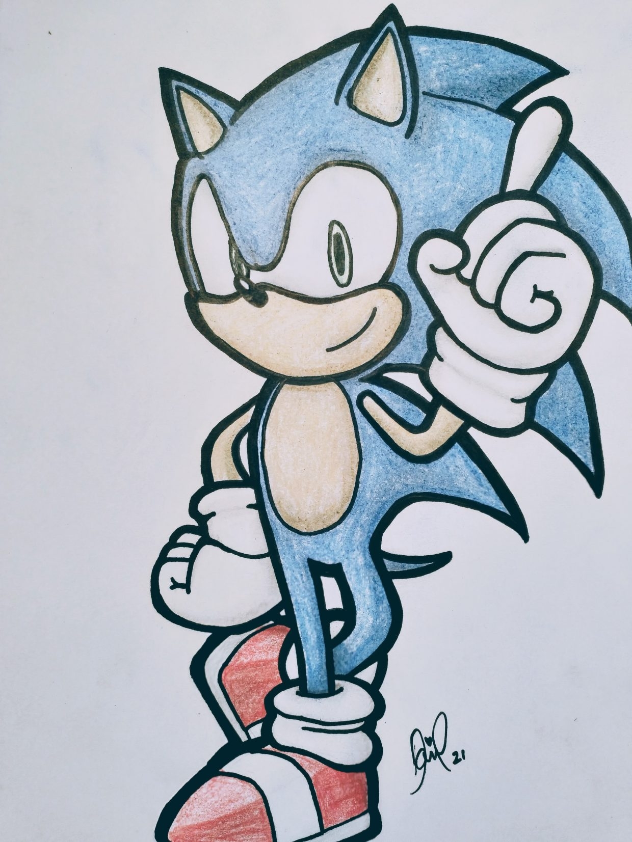 Sonic The Hedgehog Drawing North X South
