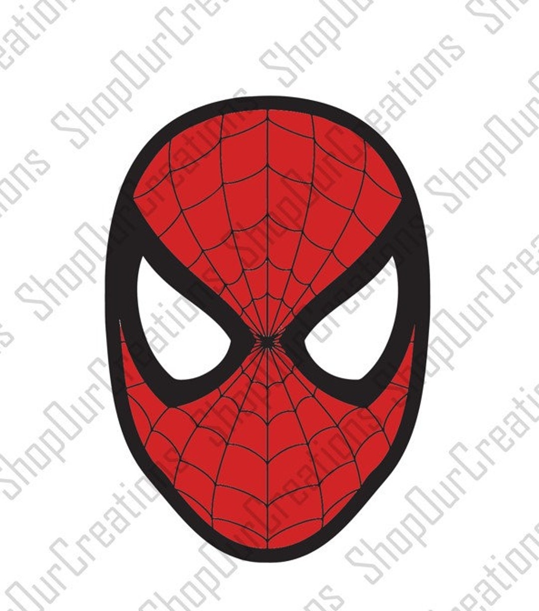 spiderman face drawing