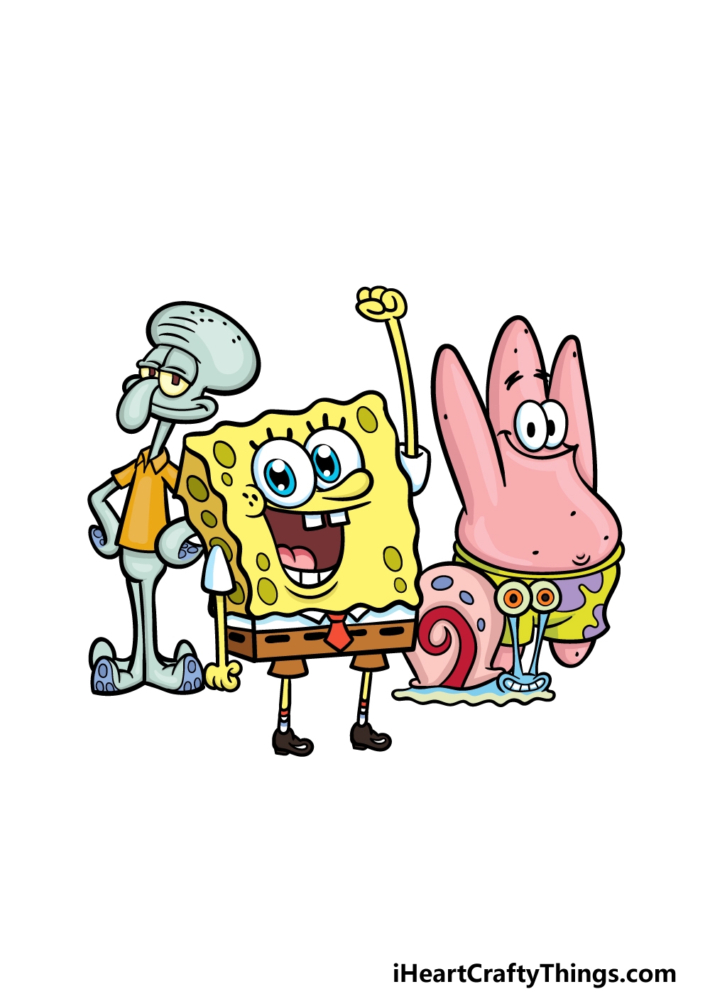 sponge bob square pants drawing
