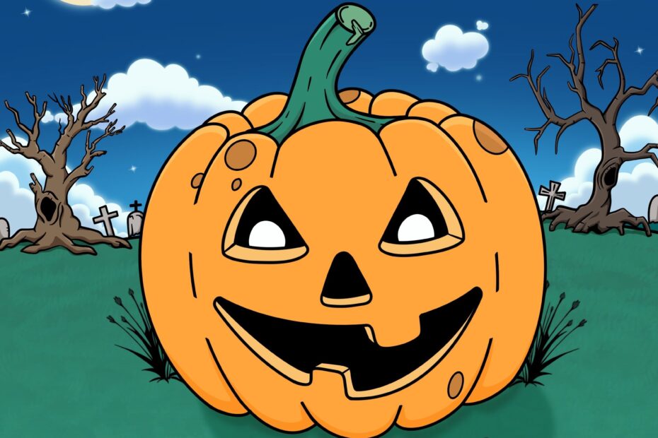 Spooky Jack O Lantern How To Draw Helpful Hen Studio