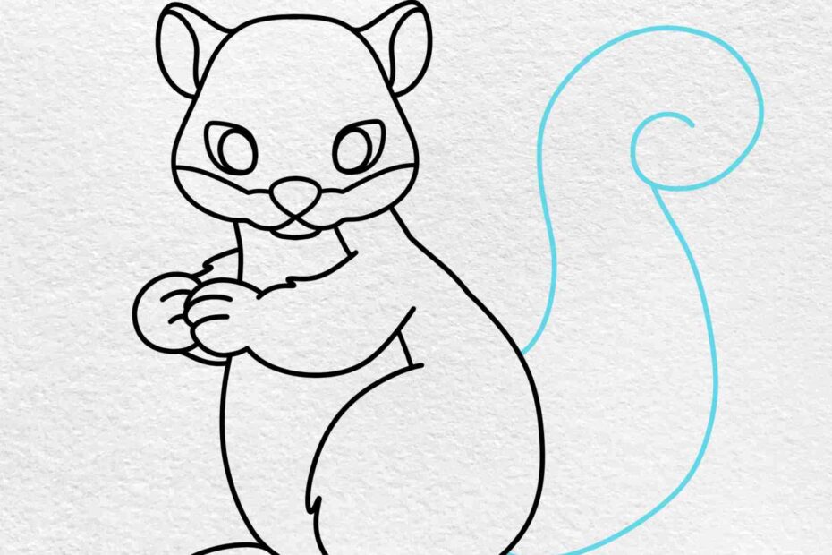 Squirrel Drawing For Kids HelloArtsy