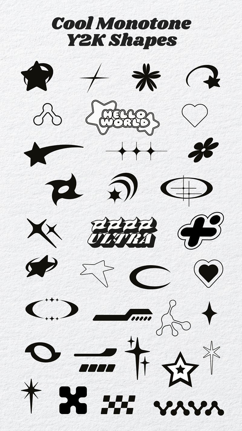 y2k drawings easy