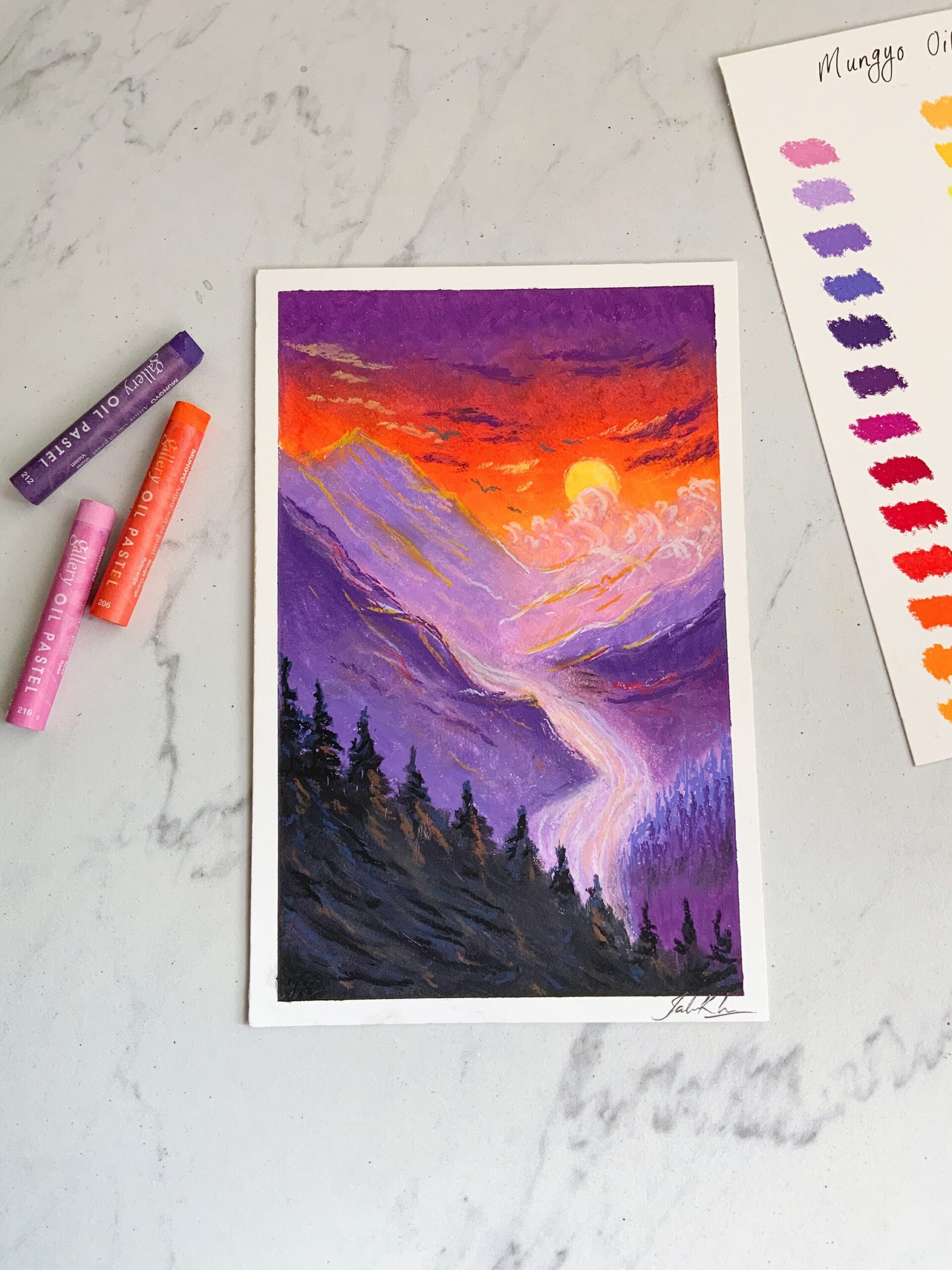 pastel drawing
