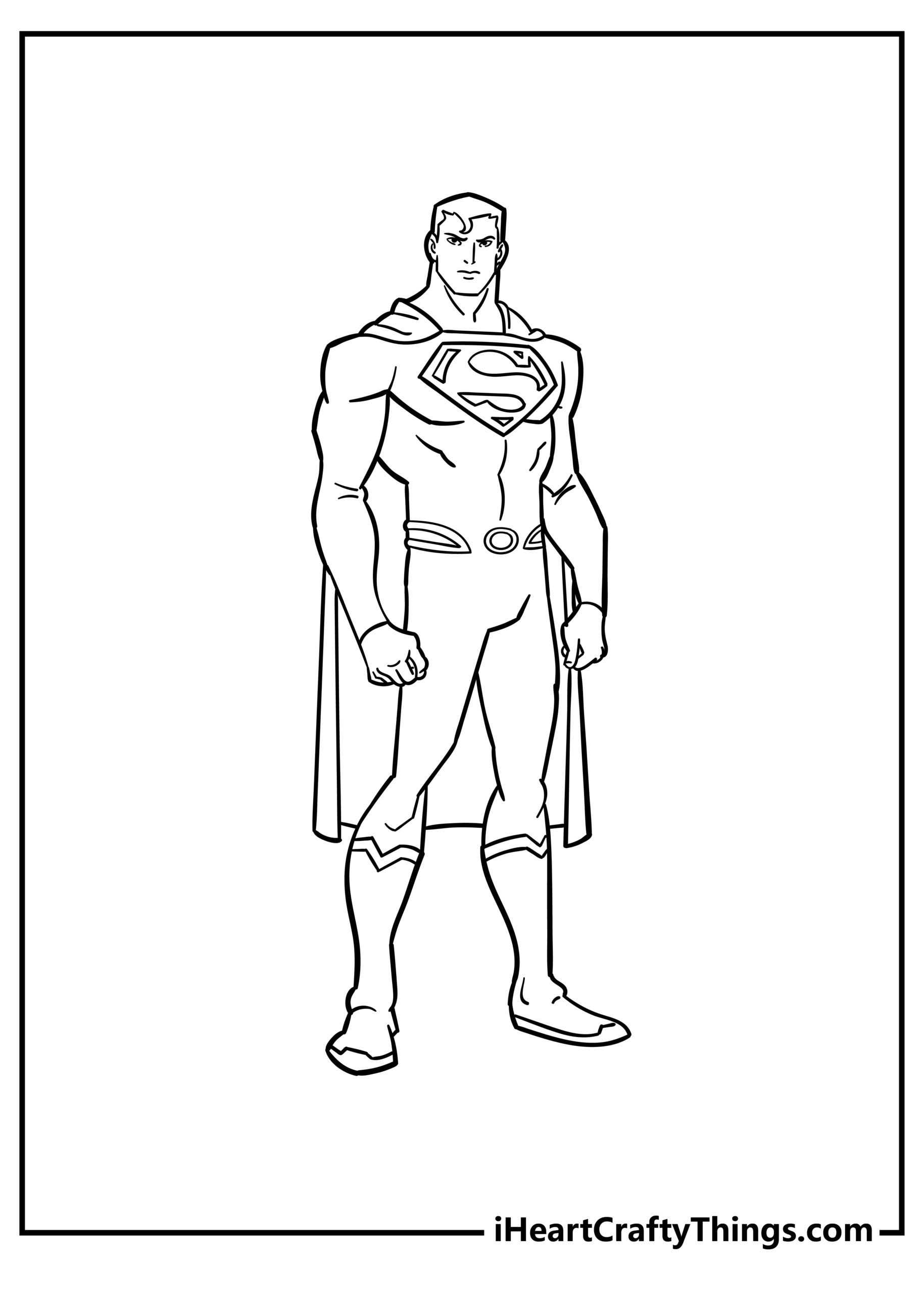 superman drawings to color