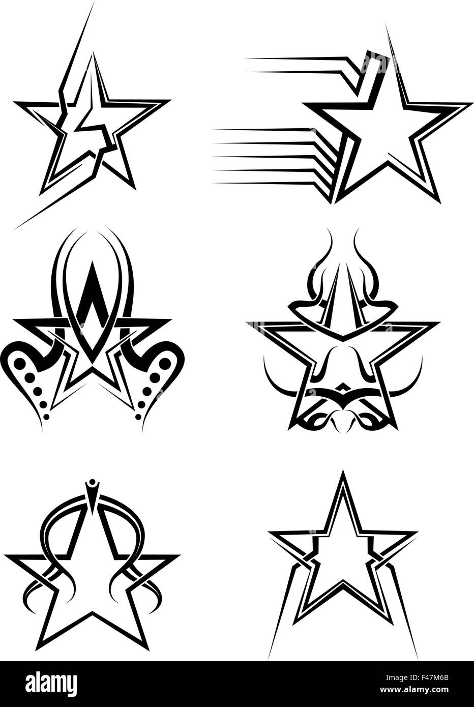 Tattoo Star Design Vector Art Stock Vector Image U0026 Art Alamy