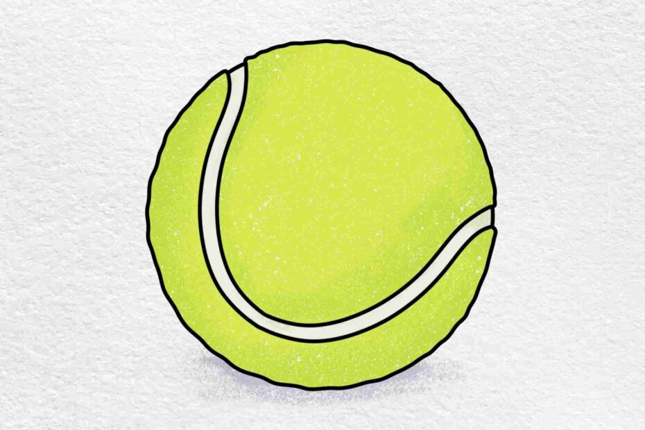 Tennis Ball Drawing easy HelloArtsy