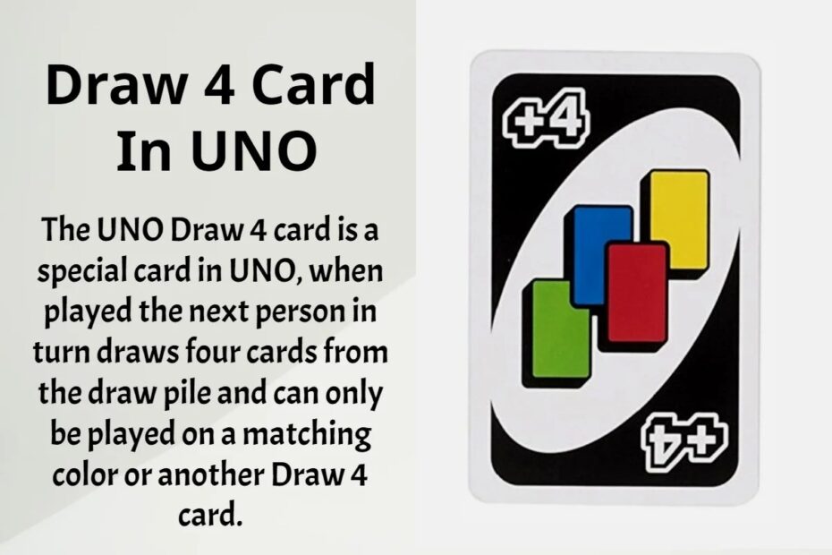 The Draw 4 Card In UNO Miexto Card Games