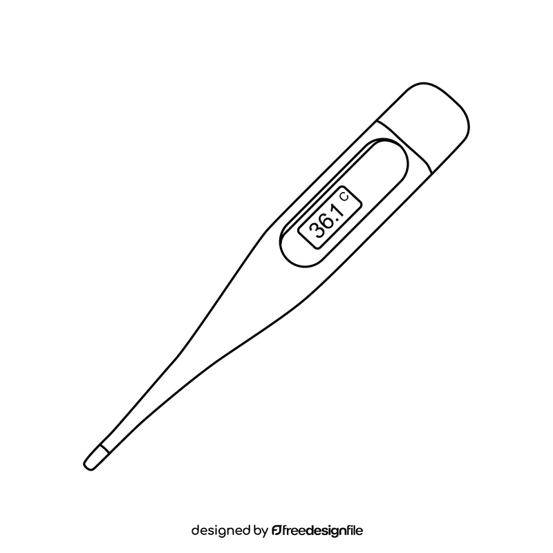 Thermometer Drawing Black And White Clipart Free Download
