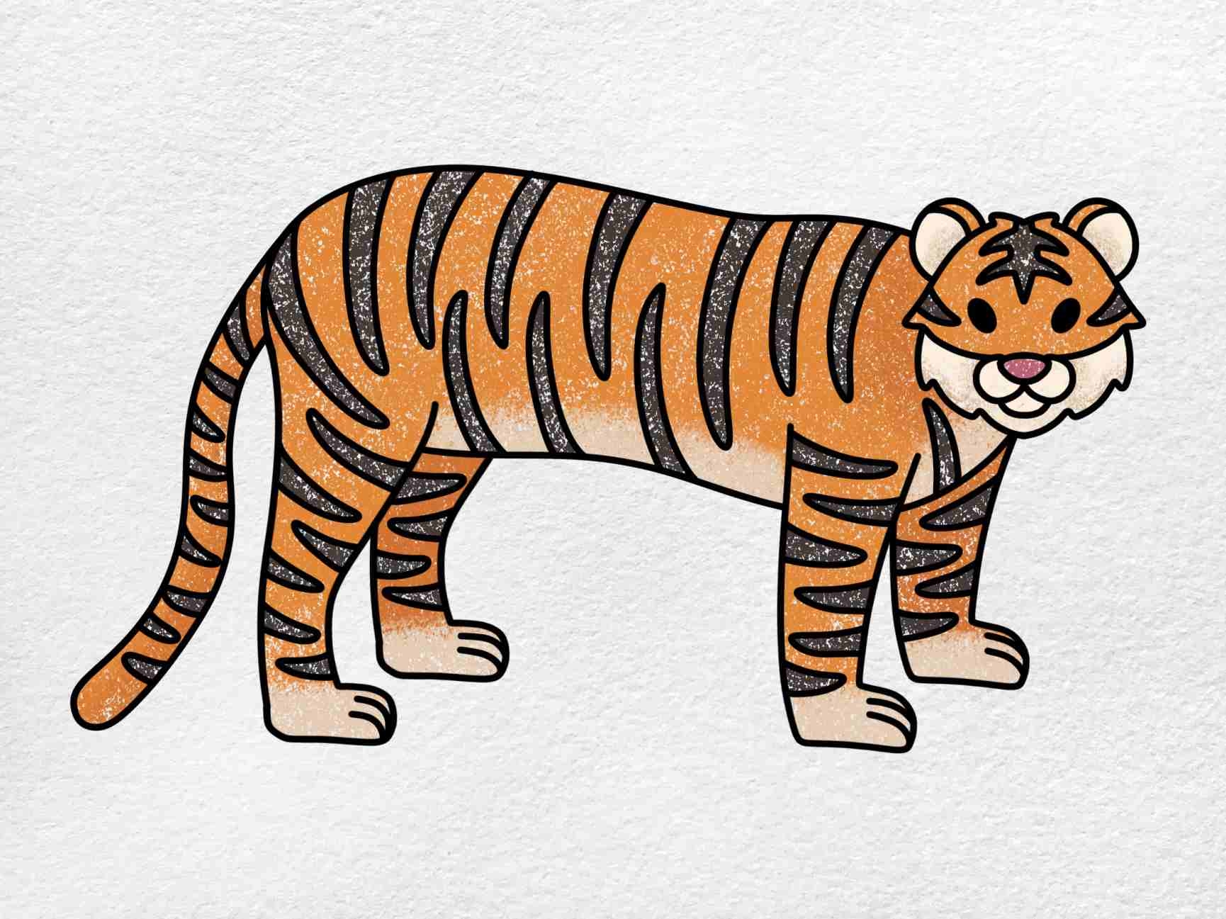 Tiger Drawing For Kids HelloArtsy