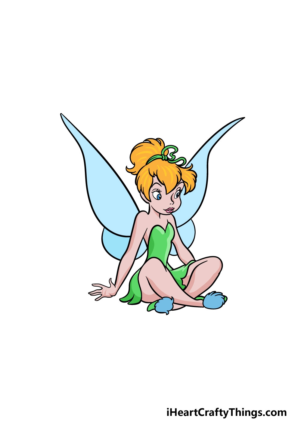 Tinkerbell Drawing How To Draw Tinkerbell Step By Step