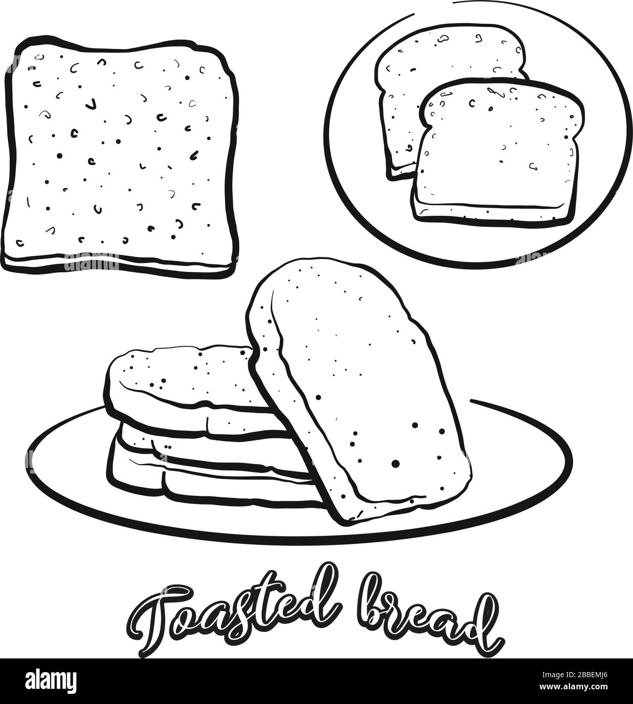 toast drawing