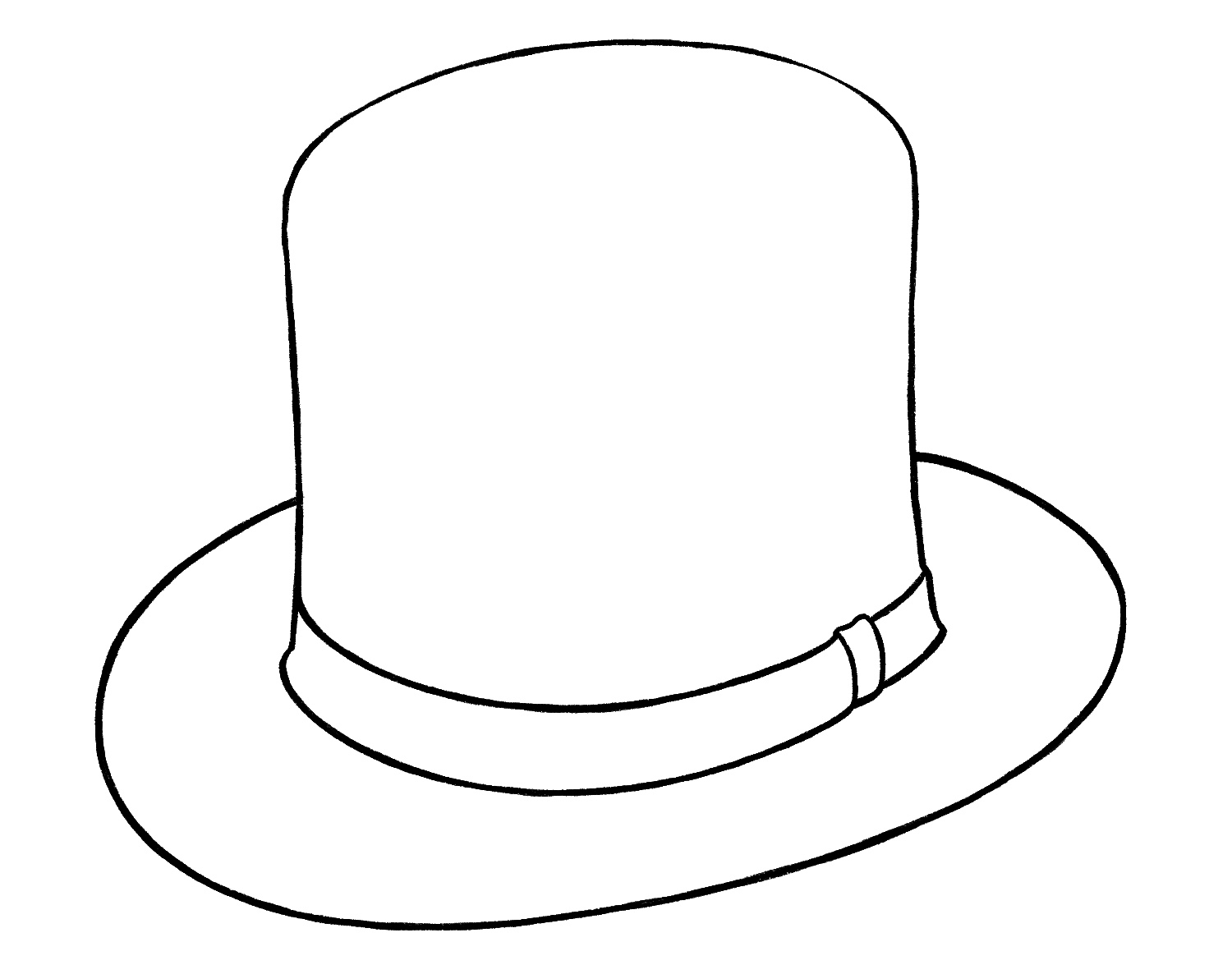 Top Hat Drawing 4 Easy Steps The Graphics Fairy