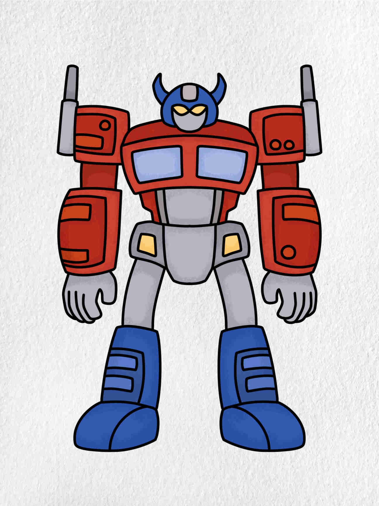 Transformer Drawing easy HelloArtsy